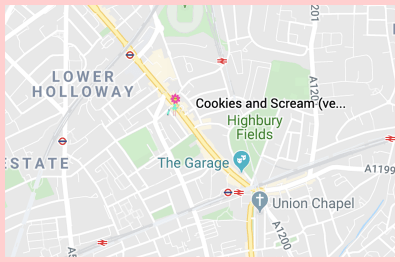 Cookies and Scream Google Map