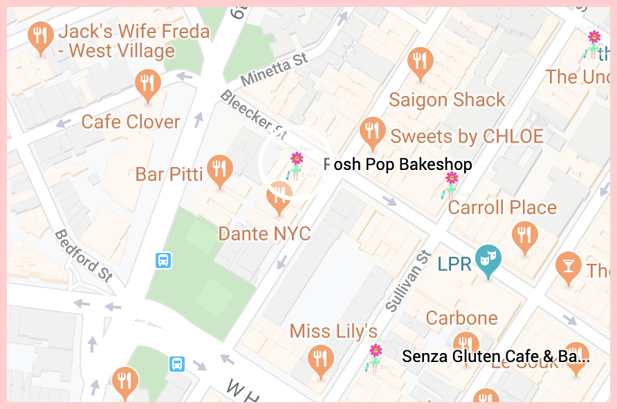 The Posh Bake Shop Google Map