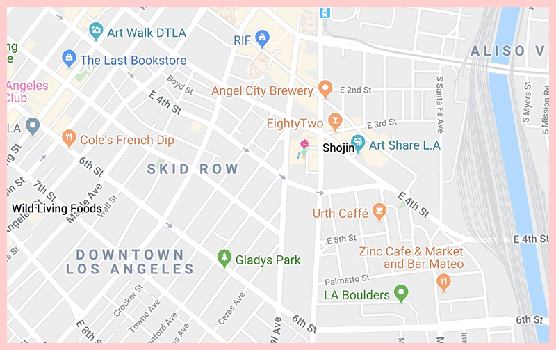 The Shojin Restaurant Google Map LA