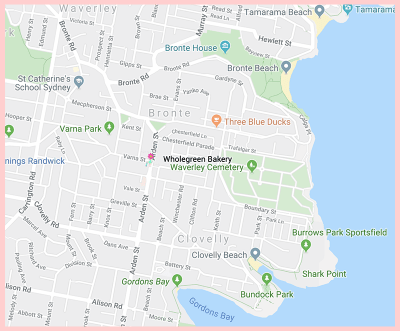 Wholegreen Bakery Gluten Free Sydney Google Map