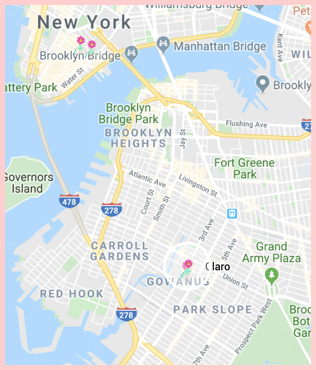 Claro Google Map
