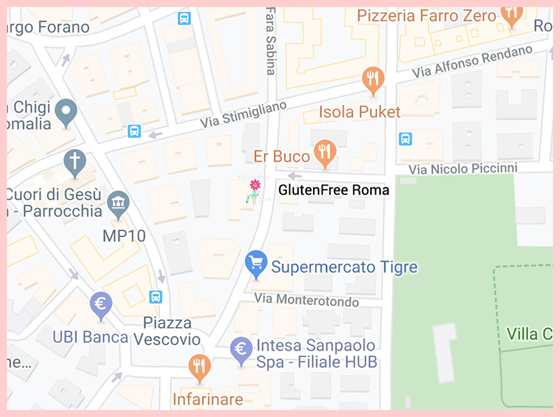 gluten free roma google map