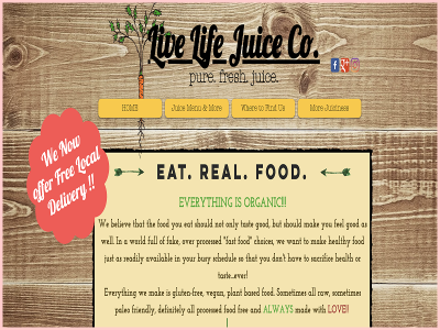 Live Life Juice CoSpringfield Gluten Free Traveling Toon