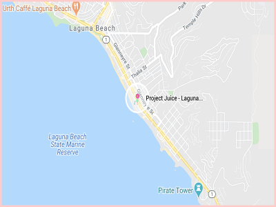 project juice Laguna Beach Map Gluten Free Traveling Toon