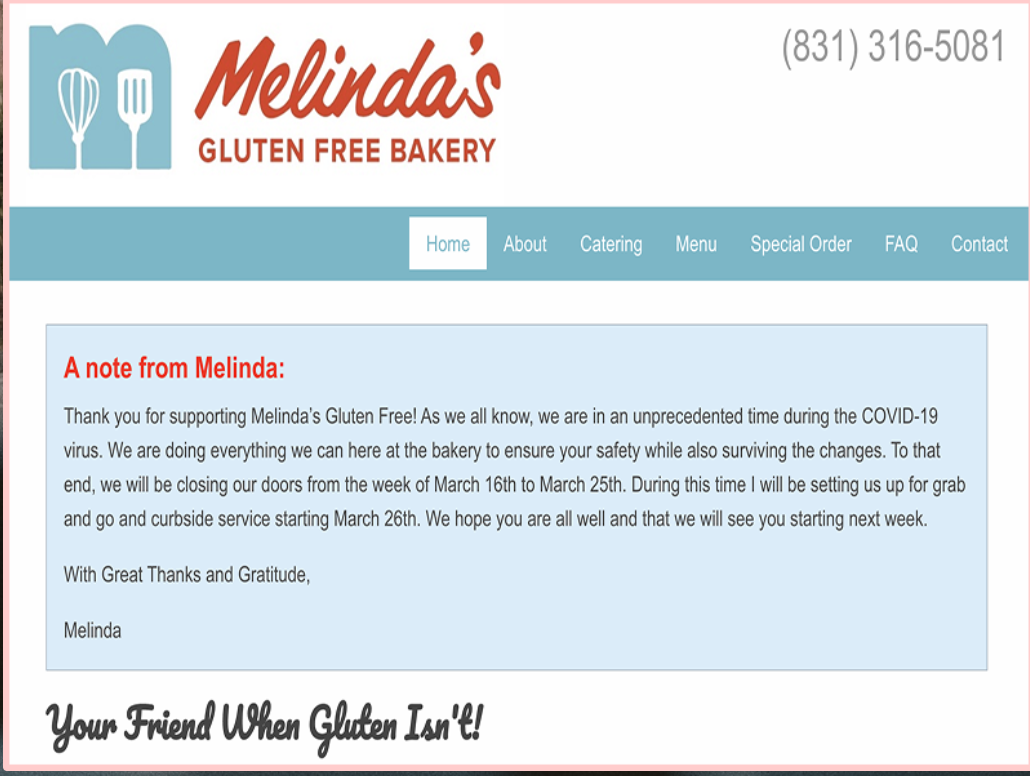 Melindas Gluten Free