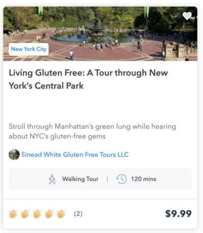 Image with link to purchase the self guided walking tour